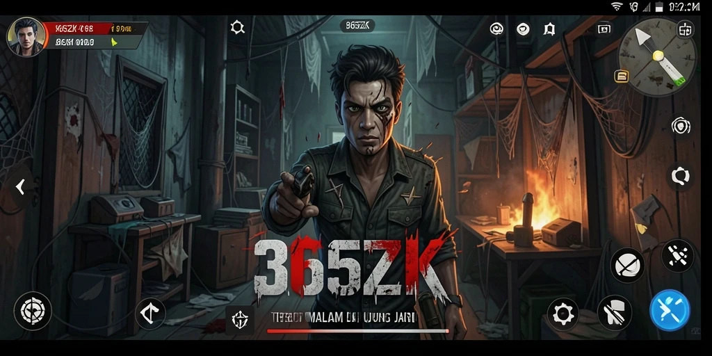 Tampilan gameplay mencekam dari 365ZK saat menghadapi kegelapan.