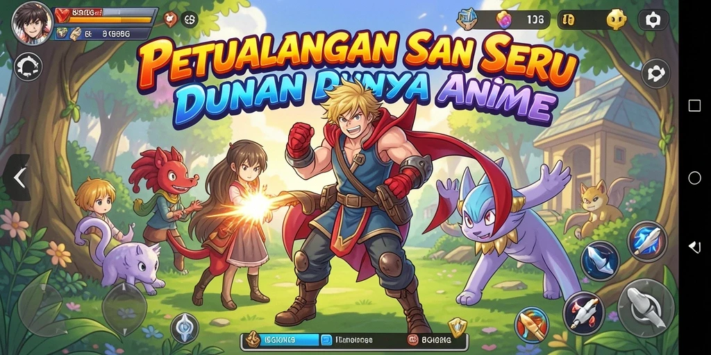 Tampilan penuh warna dari gameplay seru 8G8G.