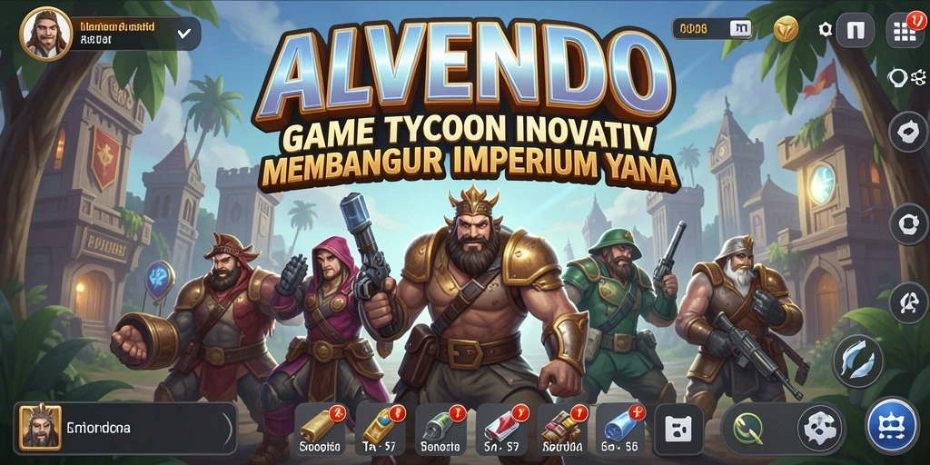 Screenshot gameplay ALVENDO yang menampilkan aktivitas Tycoon.