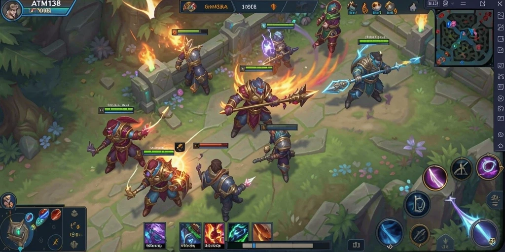 Gameplay intens dan strategi tim di ATM138.