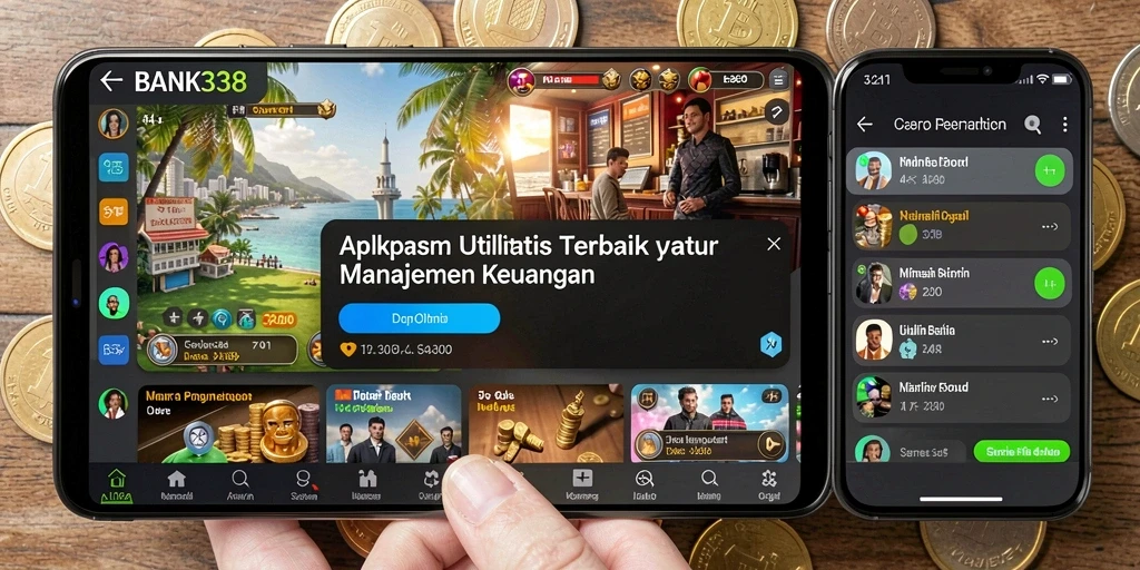 Tampilan antarmuka BANK338 yang sederhana dan intuitif untuk pengelolaan keuangan.