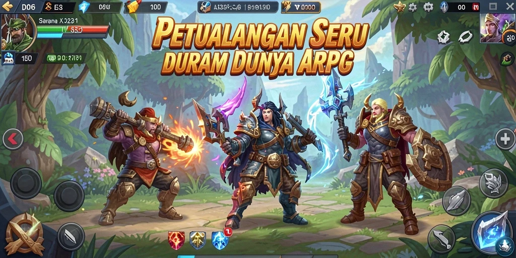Tampilan menakjubkan dari gameplay ARPG D06 yang penuh aksi.