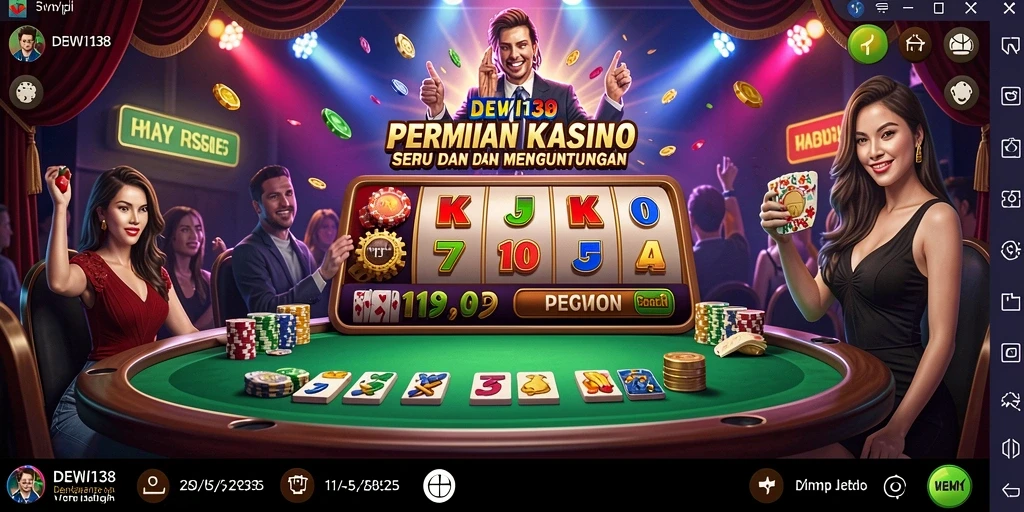 Tampilan gameplay kasino yang menarik dan seru dari DEWI138.
