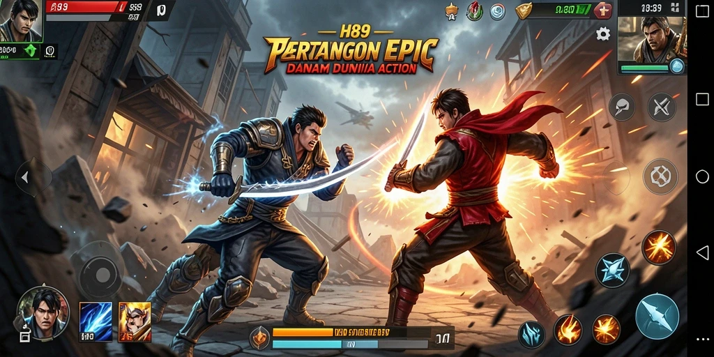 Tampilan gameplay H89 menampilkan pertempuran seru yang penuh aksi.