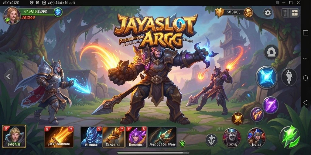Tampilan gameplay seru dari JAYASLOT yang menunjukkan aksi petualangan ARPG.