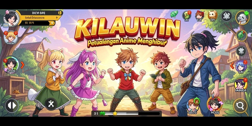 Screenshot gameplay KILAUWIN menampilkan aksi seru dan karakter anime menawan.