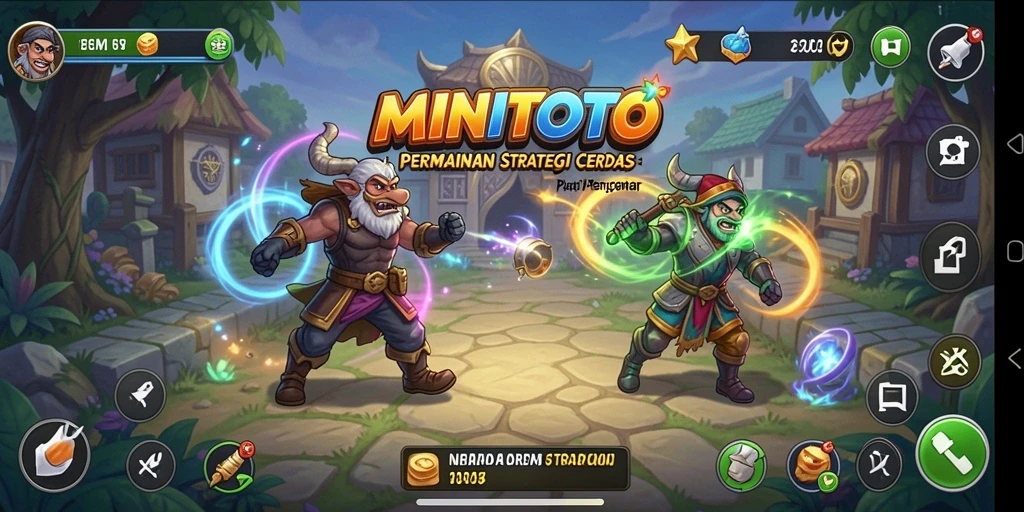 Tampilan gameplay MINITOTO yang intens dan strategis.