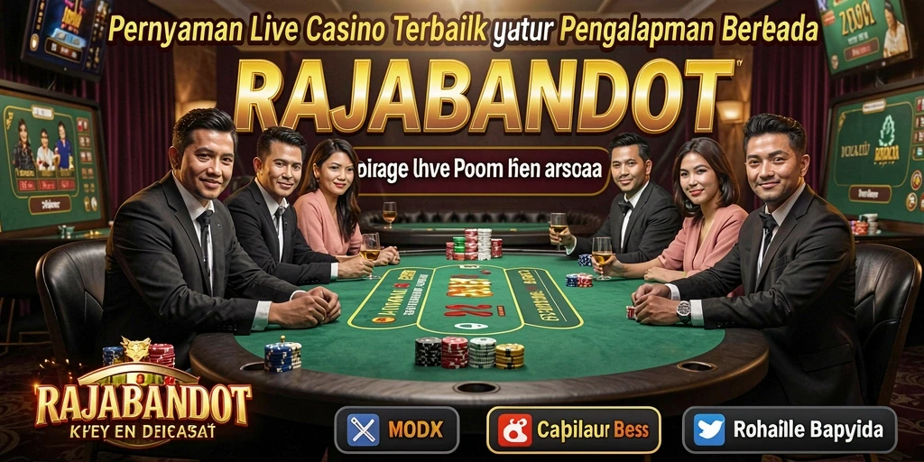 Gameplay seru di RAJABANDOT dengan dealer langsung.