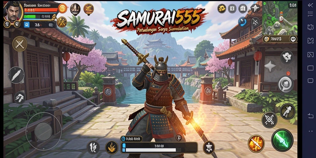 Tampilan gameplay SAMURAI555 yang menarik dan interaktif.