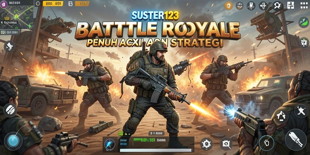 Gameplay seru di SUSTER123 dengan aksi Battle Royale yang menegangkan.
