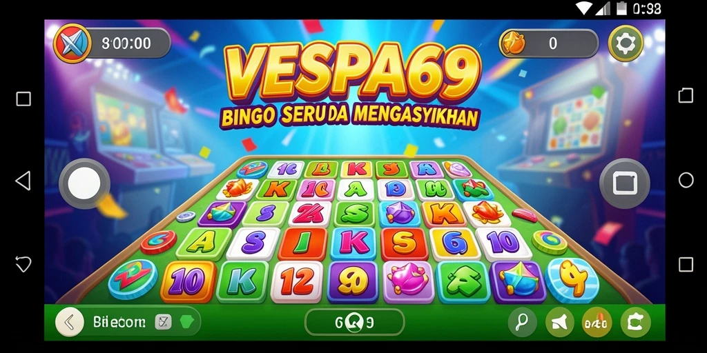 Tampilan menarik dari gameplay VESPA69 yang penuh aksi Bingo.